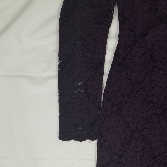 Ralph Lauren Purple Foral Lace Dress - Picture 5 of 10